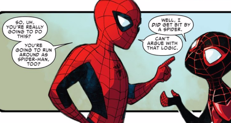 Illustration for article titled Spider-Man Is Totally Okay With Letting Someone Else Be Spider-Man